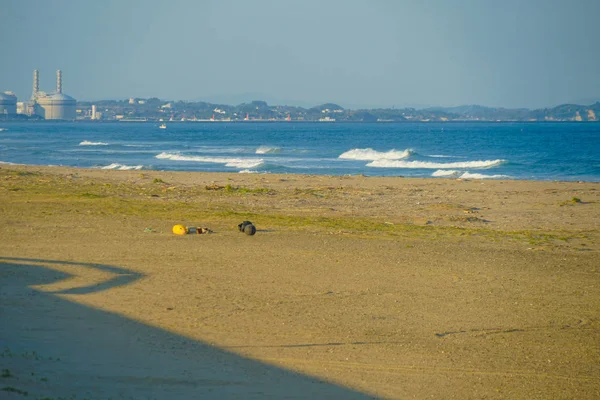 Kumlu Sahil Arahama Sahili Sendai Miyagi Bölgesi — Stok fotoğraf