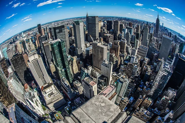 Der Blick Vom Rockefeller Center Oben Auf Dem Felsen — Stockfoto