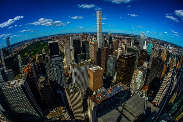 Vista Rockefeller Center Top Rock — Fotografia de Stock