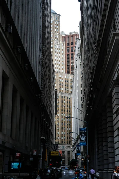 纽约华尔街的街道 — 图库照片