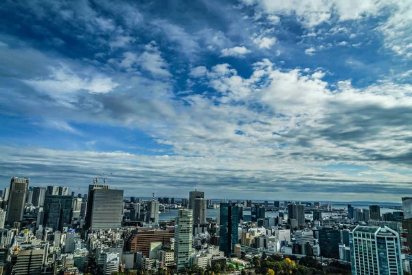 Tokyo Kulesi Gözlemevi Nden Tokyo Şehri Manzarası — Stok fotoğraf