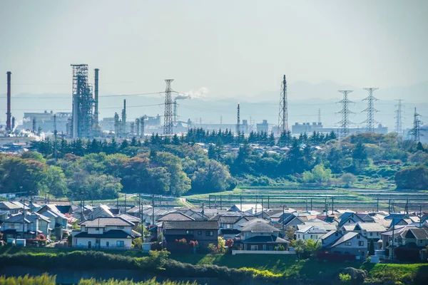 Sendai Port Sichtbar Von Der Präfektur Miyagi Shichigahama — Stockfoto