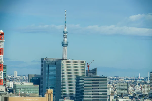 Tokio Stadsgezicht Gezien Vanaf Tokio Tower Observatory — Stockfoto