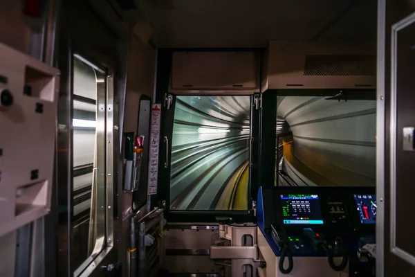 View Drivers Seat Sendai City Subway — Stock Photo, Image