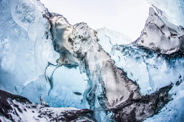 Caverna Islândia Gelo Vatnajokull — Fotografia de Stock