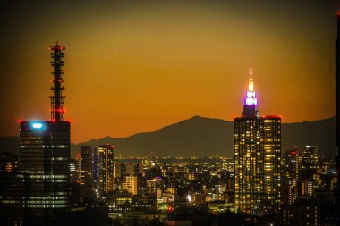 Bunkyo Şehir Merkezi 'nden gün batımı (Shinjuku)