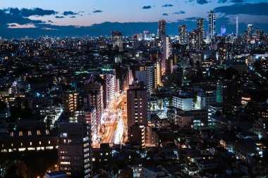 Bunkyo Şehir Merkezi 'nden gün batımı (Ikebukuro)