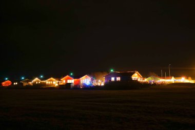 İzlanda'daki gece görünümü