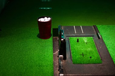 Simülasyon golf resmi seçici odak
