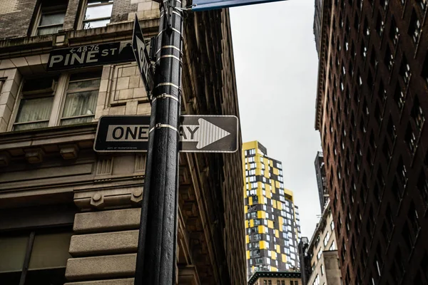 纽约华尔街的街道 — 图库照片