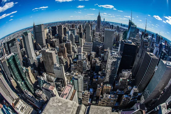 Vista Rockefeller Center Top Rock — Fotografia de Stock