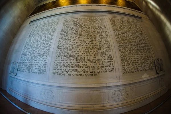 Mural Del Lincoln Memorial Lincoln Memorial — Foto de Stock