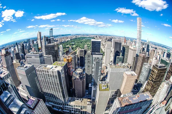 Vista Rockefeller Center Top Rock — Fotografia de Stock