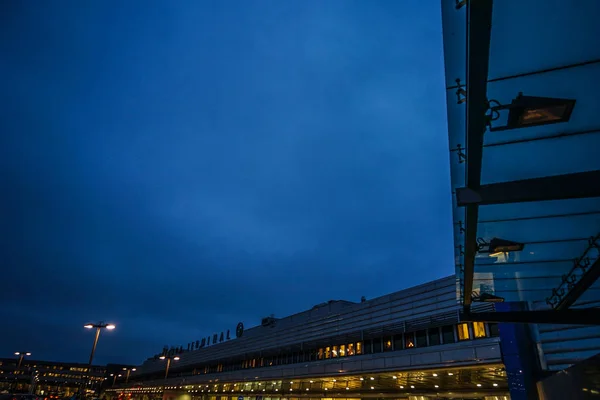 Tidig Morgon Arlanda Internationella Flygplats — Stockfoto