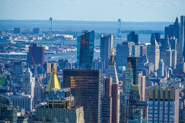 Vista Rockefeller Center Top Rock — Fotografia de Stock