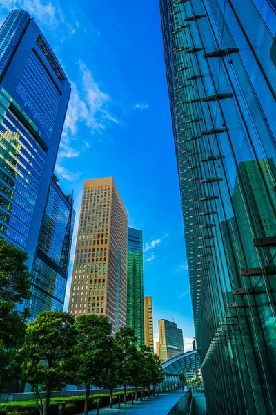 Minato Groepen Van Gebouwen Van Shiodome — Stockfoto