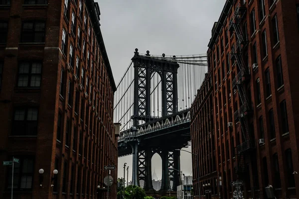 Manhattan Bridge Сша Бруклин — стоковое фото