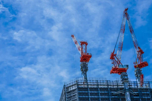 Bill Minato Mirai Městská Krajina Výstavbě — Stock fotografie