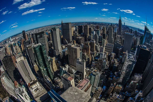 Vista Rockefeller Center Top Rock — Fotografia de Stock