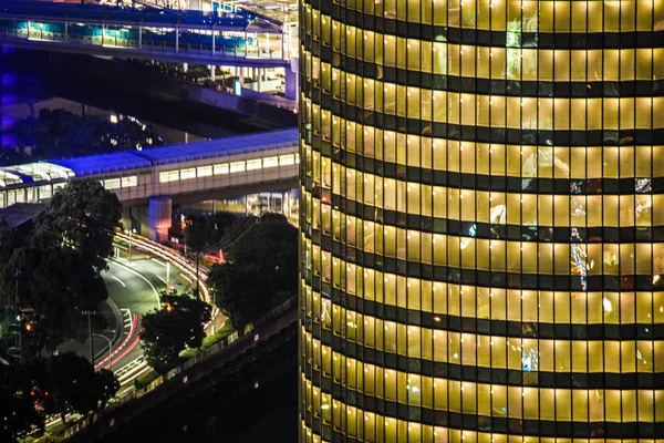 Yokohama Nachtzicht Gezien Vanaf Landmark Tower — Stockfoto