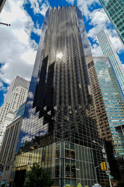 Trump Tower Gwiazdy Paski — Zdjęcie stockowe