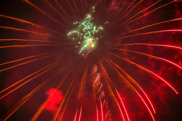 Yokohama Minato Mirai Tűzijátékról Yokohama Fesztivál 2019 — Stock Fotó