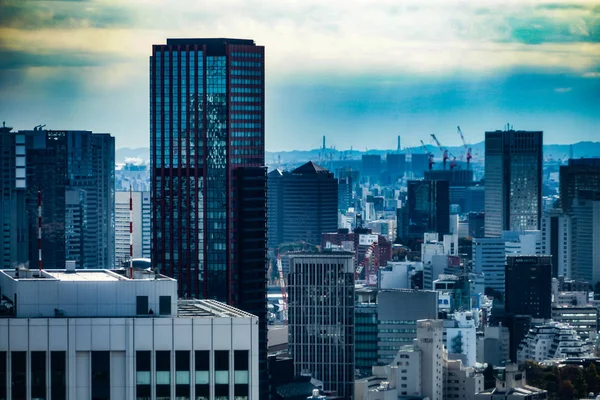 Paesaggio Urbano Tokyo Visto Dall Osservatorio Della Torre Tokyo — Foto Stock
