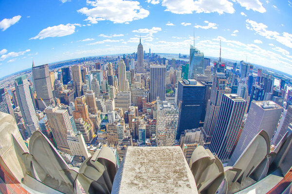 The view from the Rockefeller Center (Top of the Rock)