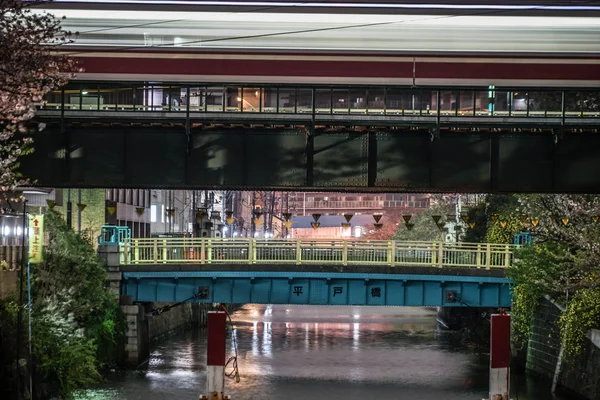Noite Hiratobashi Metropolitano Manhã Fina Rio Quimono — Fotografia de Stock