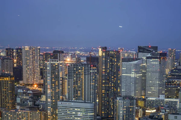 Tokio Avond Uitzicht Van Caretta Shiodome — Stockfoto