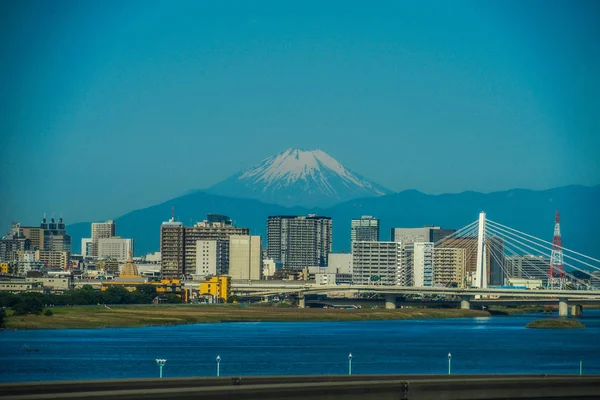 Fuji Hegy Város — Stock Fotó