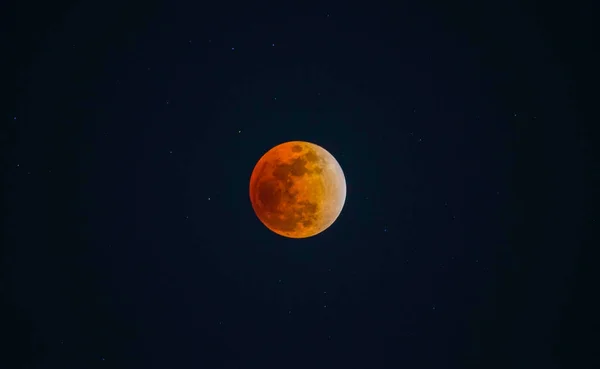 Eclipse Lunar Total Imagem — Fotografia de Stock