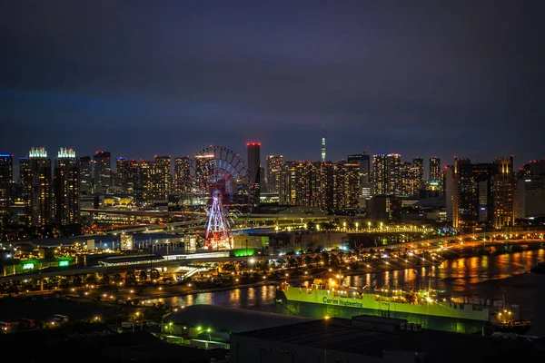 Nachtansicht Von Tokio Aus Gesehen Von Odaiba Tokio — Stockfoto