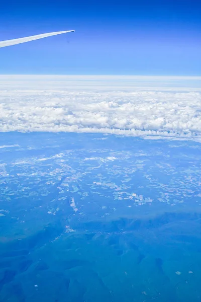 Landscape Seen Airplane — Stock Photo, Image