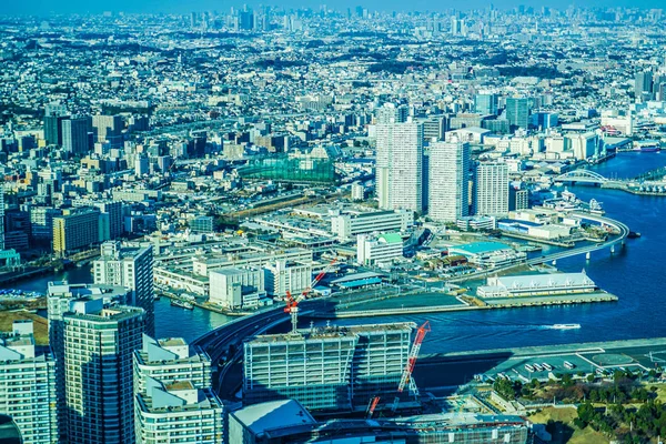 Stadsbilden Sett Utifrån Yokohamas Landmark Tower — Stockfoto