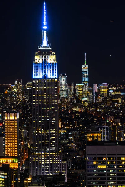 Empire State Building Genomen Van Het Rockefeller Center Observation Deck — Stockfoto