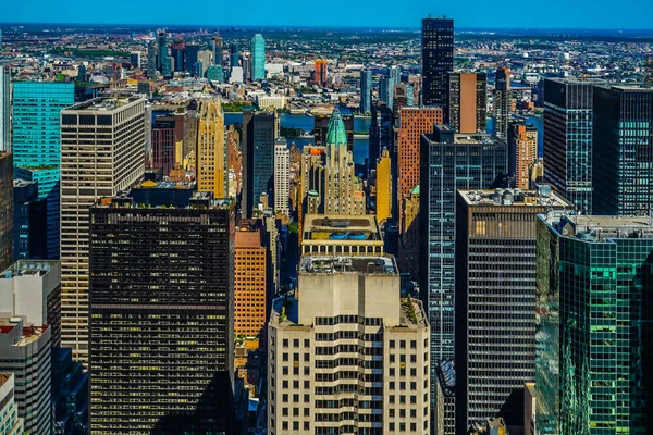 Vista Rockefeller Center Top Rock — Fotografia de Stock