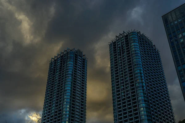 Shinbashi Shiodome Bouwgroep Van — Stockfoto