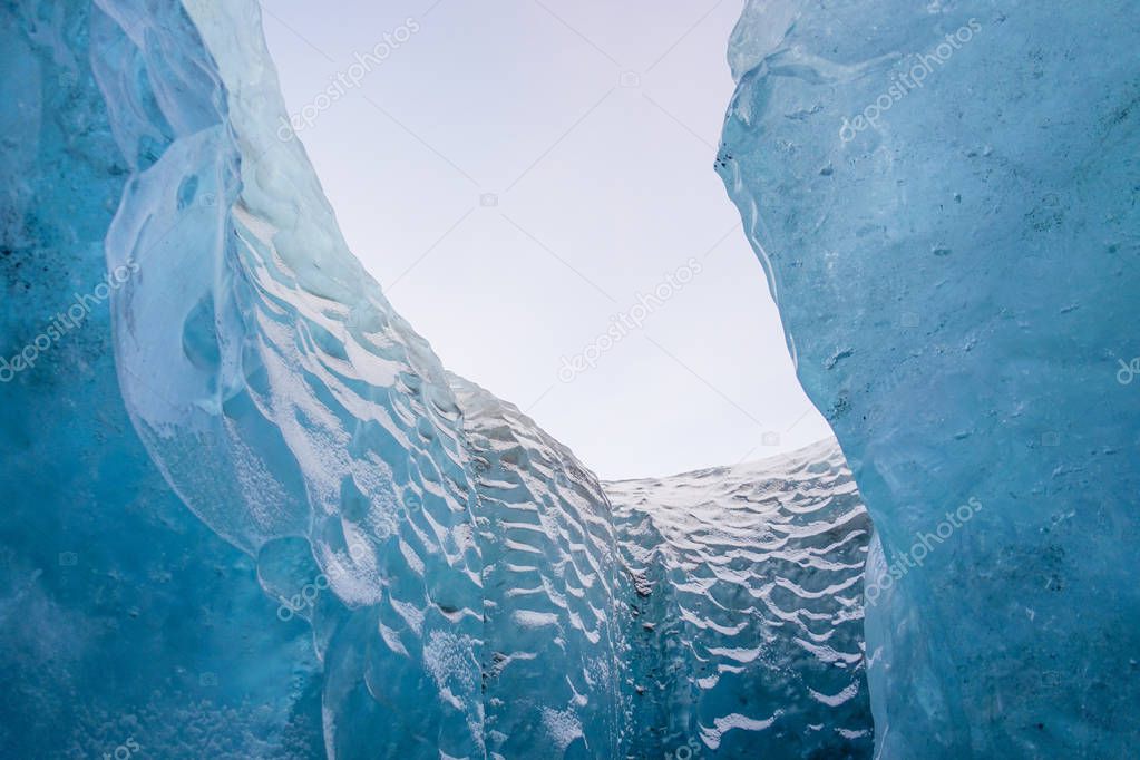 Cave of Iceland ice (Vatnajokull)