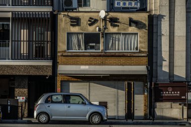 Kyoto şehrinin Alacakaranlığı