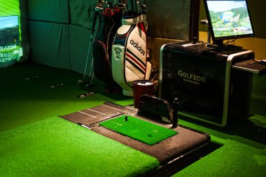 Simülasyon golf resmi seçici odak