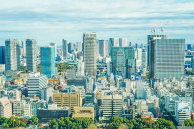 Tokyo Kulesi Gözlemevi 'nden Tokyo şehri manzarası