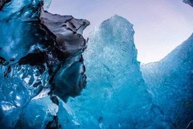 Cave of Iceland ice (Vatnajokull) clipart
