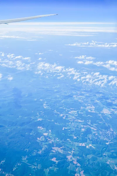 Landscape Seen Airplane — Stock Photo, Image