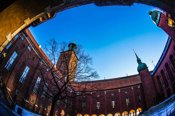 Stockholm City Hall Courtyard Sweden — Stock Photo, Image