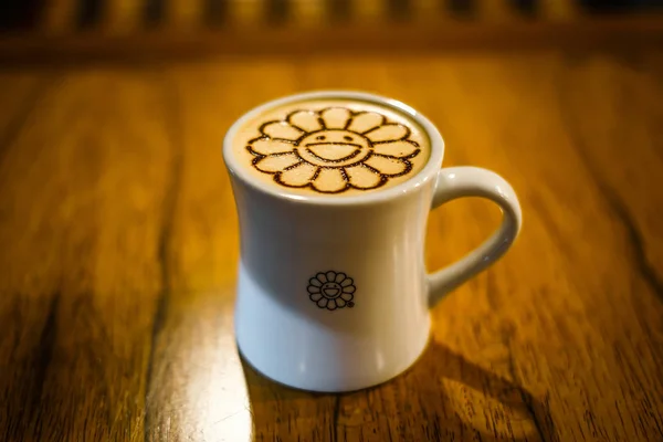 Latte Art Written Latte — Stock Photo, Image