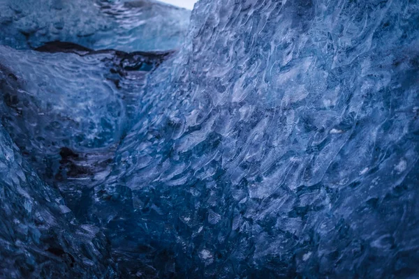 Ledová Stěna Jeskyně Island Vatnajokull Ledovec — Stock fotografie