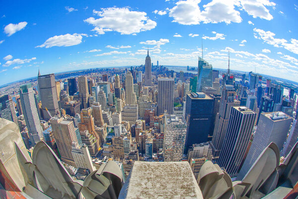 The view from the Rockefeller Center (Top of the Rock)