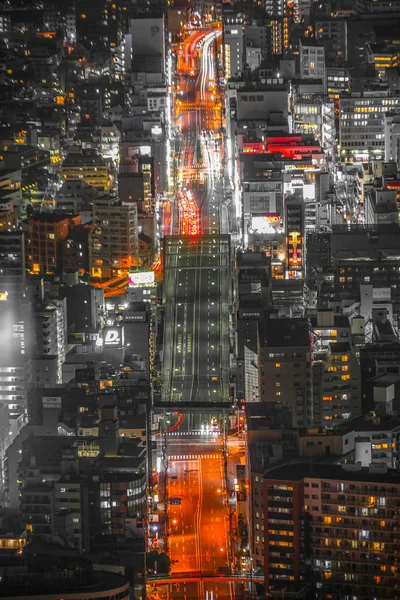 Nachtverkehrsimage Yokohama — Stockfoto