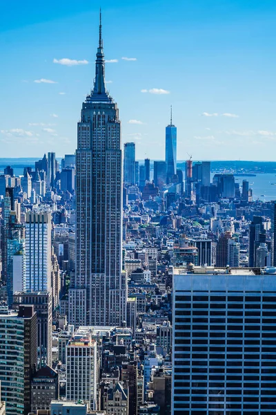 Vista Rockefeller Center Top Rock — Fotografia de Stock